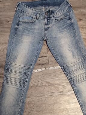 G-Star Women's Light Blue Skinny Biker Jeans